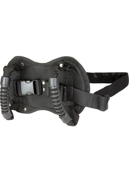 1x Siyah Motosiklet Yolcu Kemeri Arka Koltuk Kapat Kavrama Sapı Göbek Kayışı (Yurt Dışından)