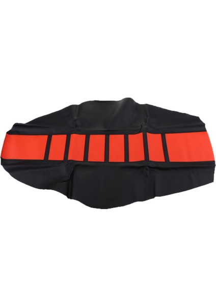 Siyah Şeritli Portakallı Kir Motosiklet Için Motosiklet Anti-Kayma Koltuk Örtüsü (Yurt Dışından)