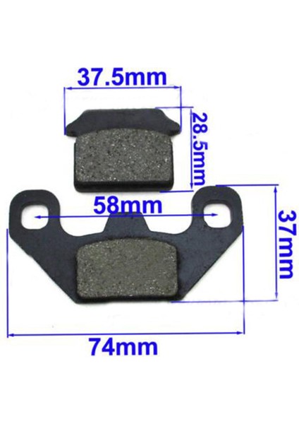 50CC 70CC 110CC 125CC 140CC Için 2 Adet Fren Balatası Seti (Yurt Dışından) fiyatları