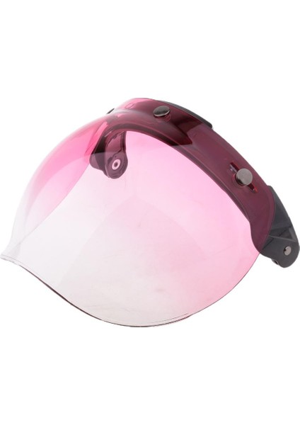 Açık Yüz Retro Gradyan Motosiklet 3 Snap Kabarcık Gözlükleri Visor 4 (Yurt Dışından)