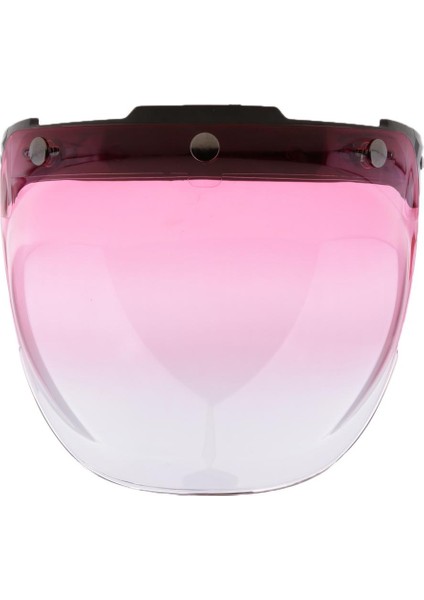 Açık Yüz Retro Gradyan Motosiklet 3 Snap Kabarcık Gözlükleri Visor 4 (Yurt Dışından)