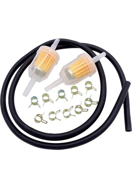 Motosiklet Benzinli Akaryakıt Yağı Gaz Hattı Yakıt Filtresi 6-8mm 1 4 "boru Kelepçe Seti (Yurt Dışından)