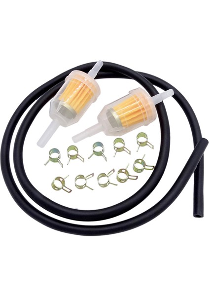 Motosiklet Benzinli Akaryakıt Yağı Gaz Hattı Yakıt Filtresi 6-8mm 1 4 "boru Kelepçe Seti (Yurt Dışından)