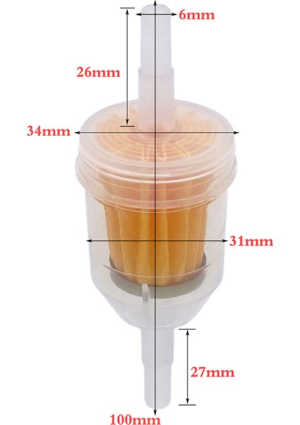 Motosiklet Benzinli Akaryakıt Yağı Gaz Hattı Yakıt Filtresi 6-8mm 1 4 "boru Kelepçe Seti (Yurt Dışından)