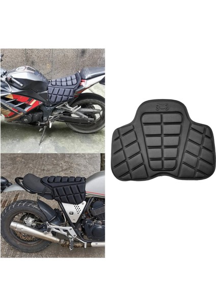Motosiklet Koltuğu Soğutma Koltuk Pedi Yumuşak Kalıplı Köpük Siyah (Yurt Dışından)