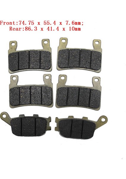 4x ÖN+CBR900 Rr Vtr 1000 Için Arka Fren Balataları (SP45) (Yurt Dışından)