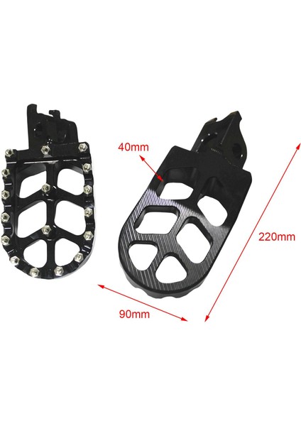 Motosiklet Ayağı Pegs CRF450R CRF450RX CRF450X Siyah (Yurt Dışından)