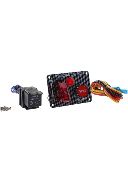 12V Kontak Anahtarı Panel Su Geçirmez Motor Başlat Düğmesi (Yurt Dışından)