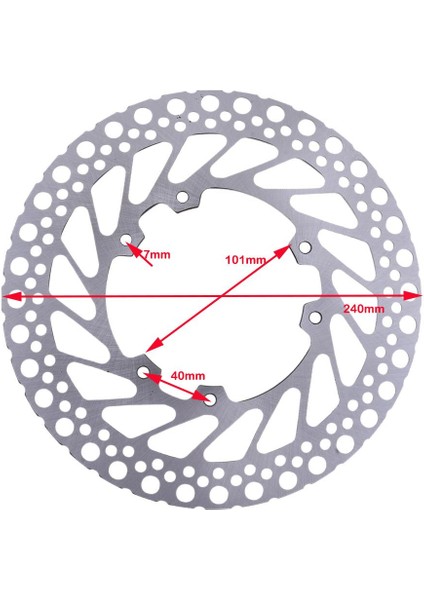 CR125R 250R 500R CRF250R 250X CRF450R Için 240MM Ön Fren Disk Rotoru (Yurt Dışından)