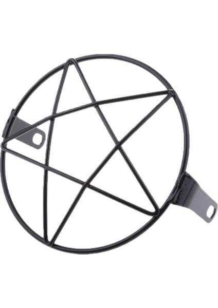 17CM Retro Ön Far Kapağı Motosiklet Chopper Black (Yurt Dışından)