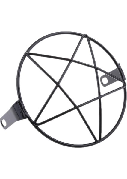 17CM Retro Ön Far Kapağı Motosiklet Chopper Black (Yurt Dışından)