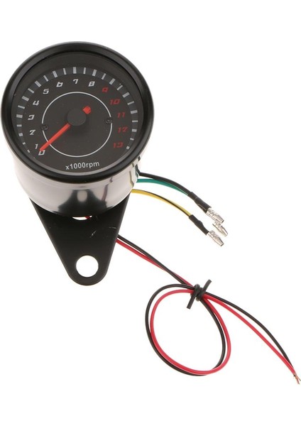 0-13000RMP Için Motosiklet LED Arka Işık Takometre Gösterge Braketi (Yurt Dışından)