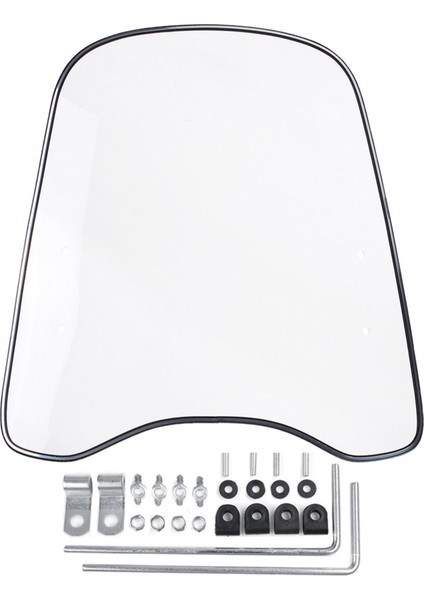 Motosiklet Scooter Clear Ön Cam Ön Cam Koruyucu Koruma Universal (Yurt Dışından)