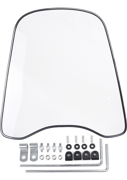 Motosiklet Scooter Clear Ön Cam Ön Cam Koruyucu Koruma Universal (Yurt Dışından) modelleri
