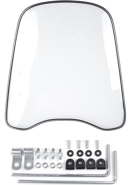 Motosiklet Scooter Clear Ön Cam Ön Cam Koruyucu Koruma Universal (Yurt Dışından) fırsatları