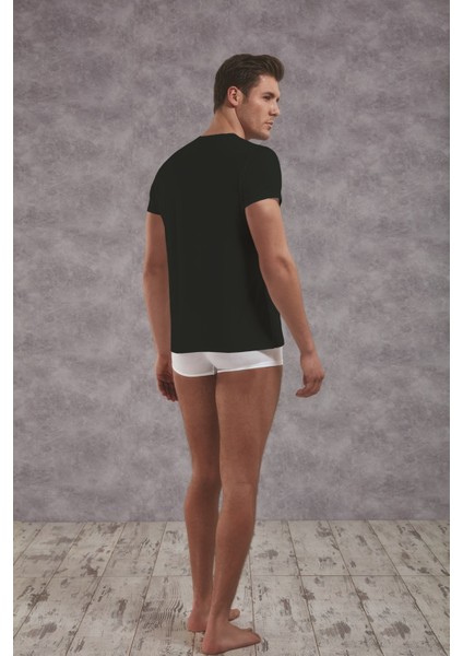 Erkek Siyah Viloft Kısa Kol Termal T-SHIRT 2872 fiyatları