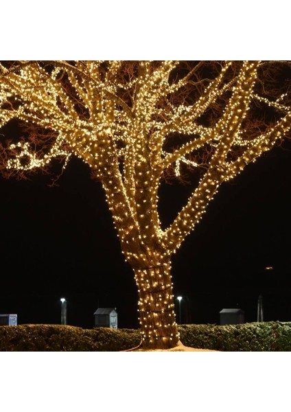 Fonksiyonlu Sarı 20 Metre Dekor LED - Çam Ağacı Süsü Yılbaşı Süsü - Pirinç LED fiyatları