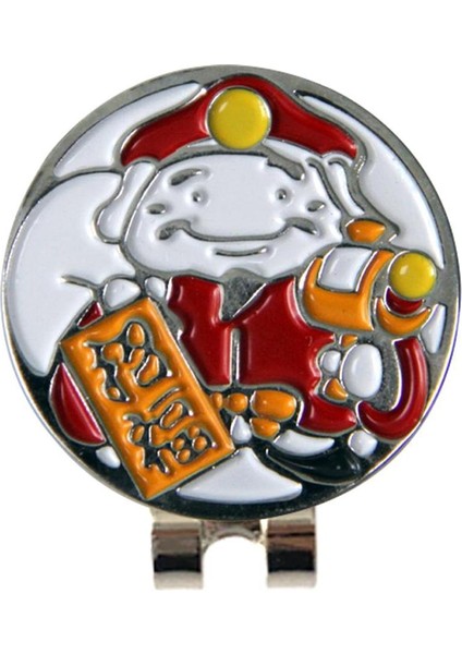 Manyetik Golf Klip Top Markeri Golf Şapkası Metal Kelepçesi Zenginlik Tanrısı (Yurt Dışından)