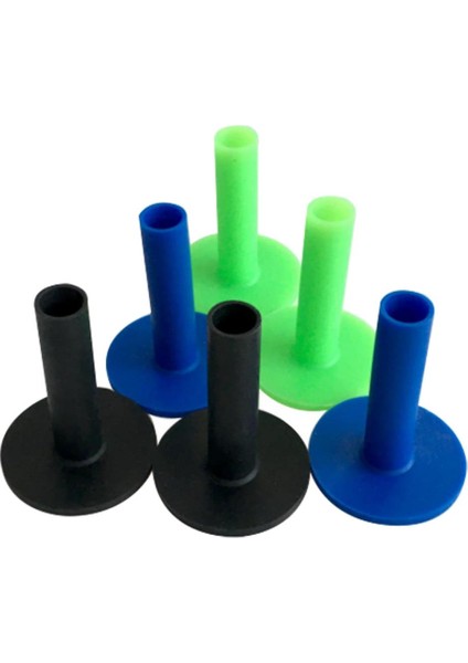 6x Golf Sürüş Menzili Tees Yeniden Kullanılabilir Golf Topu Sahipleri Golf Aksesuarları 75MM (Yurt Dışından) modelleri
