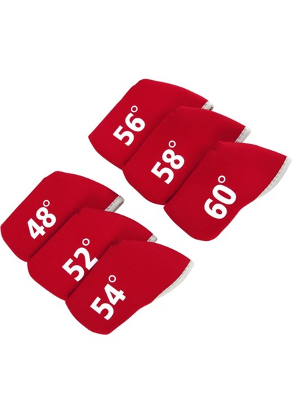 6 Adet Golf Club Headcover Demir Kafa Kapakları Tüm Sürücü Kulüpleri Spor Kırmızı (Yurt Dışından) modelleri