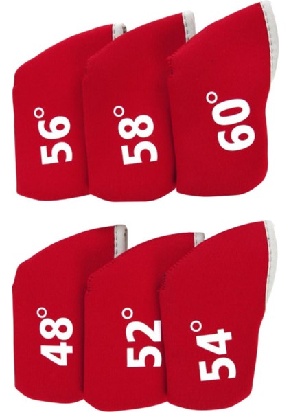 6 Adet Golf Club Headcover Demir Kafa Kapakları Tüm Sürücü Kulüpleri Spor Kırmızı (Yurt Dışından) fırsatları