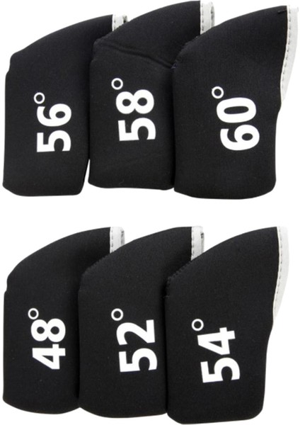 6 Adet Golf Club Headcover Demir Kafa Tüm Sürücü Kulüpleri Sports Siyah Için (Yurt Dışından) modelleri