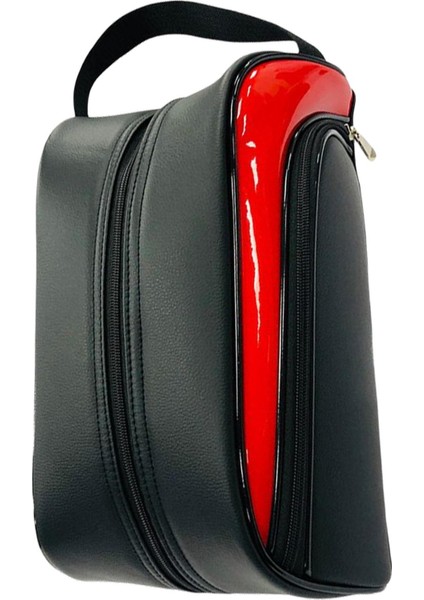 Taşınabilir Golf Ayakkabı Çanta Fermuarı Tote Ayakkabı Golf Hediyesi Erkekler Kırmızı (Yurt Dışından)