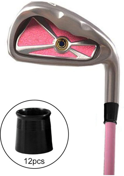 12X Golf Demir Ferrules Konik Ucu Demir Kama Alüminyum Yakalar Uç Kapaklar Siyah (Yurt Dışından) modelleri