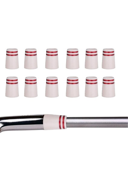 12 Adet Golf Ferrules Konik Ucu Için Konik Uç Adaptörü Demir Demir Kama Beyaz Kapaklar (Yurt Dışından) fiyatları