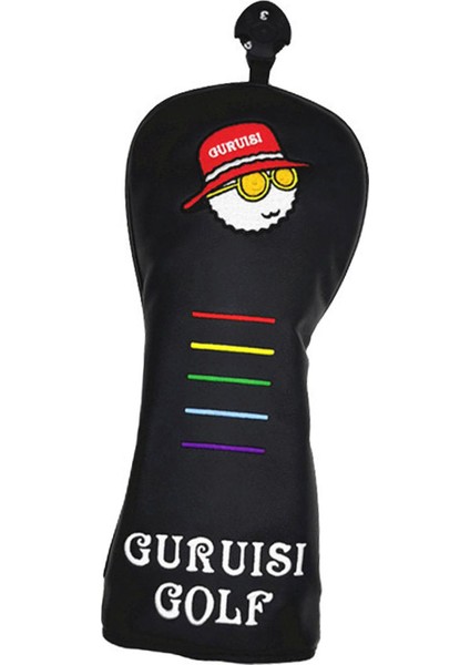 Golf Kafa Kapağı Dayanıklı Taşınabilir Kapalı Kulüp Başlık Koruma Kolu Seyahat Fairway Black (Yurt Dışından)