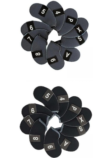 20X Golf Club Head Kapakları Set Değer Seti Deluxe Head -Covers Tüm Markalara Uygun (Yurt Dışından)