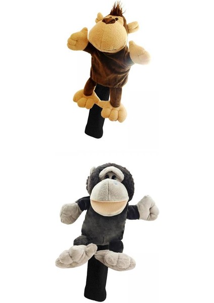 Leipupa 2 Pcs Golf Club Headcover Ahşap Sürücü Kafa Kapağı Koruyucu Kol (Yurt Dışından)