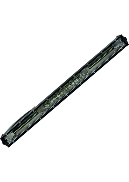 Beyaz LED Off Road Slim Çift Sıra Sis Farı Çalışma Lambası 60 LED 12-30V 60W 49,5cm