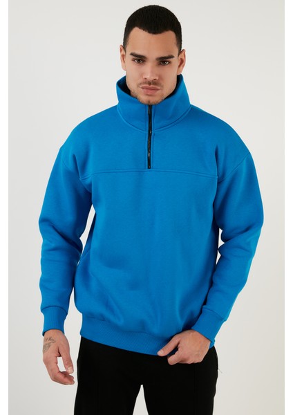 Regular Fit Pamuklu Içi Tüylü Yumuşak Şardonlu Kışlık Sweat Erkek Sweat 59053431