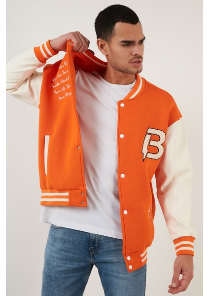 Oversize Kolej Yaka Cepli Bomber Ceket Erkek Ceket 628MNH171 modelleri