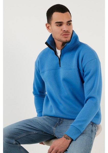 Regular Fit Pamuklu Içi Tüylü Yumuşak Şardonlu Kışlık Sweat Erkek Sweat 59053431