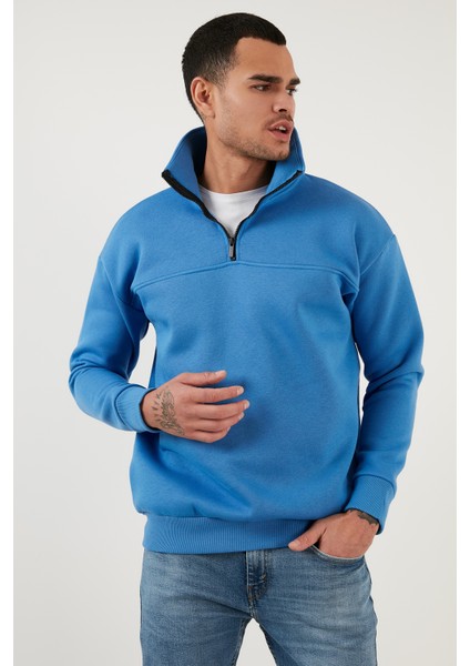 Regular Fit Pamuklu Içi Tüylü Yumuşak Şardonlu Kışlık Sweat Erkek Sweat 59053431
