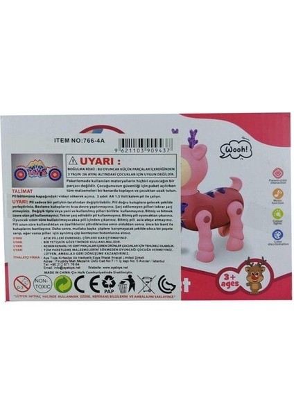 Aya Toys Sesli ve Işıklı Sevimli Evcil Hayvanlar Geyik