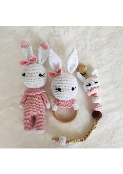 Amigurumi yenıdopğan Tavsan Set
