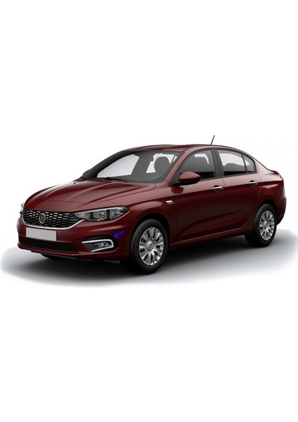 Fiat Egea Sedan 2015 Üzeri Sis Farı Çerçevesi 2 Parça P.çelik