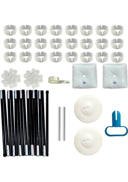 1 Set Ballon Kemeri Tutucu Kiti Dıy El Yapımı Süs Zemini, Doğum Günü Fiber Çubuk Için Abs (Yurt Dışından)