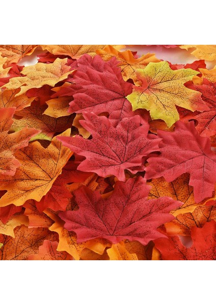200 Paket Gerçekçi Sahte Akçaağaç Bırakır Sonbahar Sonbahar Parti Düğün Şükran Günü (Yurt Dışından) fırsatları