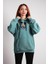 Oversize Hoodie Mickey Mouse Dragling Mint Green 1