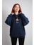 Oversize Hoodie Mickey Mouse Dragling Navy Blue 1