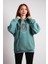 Oversize Hoodie Energy Of Hardcore Write Mint Green 1