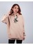Oversize Hoodie Mia Wallace Printed Stone Color 1