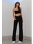 Kadın Marisa 90's Wide Leg Siyah Extra Yüksek Bel Jeans Likralı Bol Paça Kot Pantolon 1