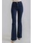 Ispanyol Paça Yüksek Bel Kot Pantolon Likralı Flare Jeans 1