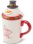 New Year Yeni Yıl Snowman Kapaklı Kupa/Mug 350 ml 2