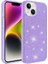Apple iPhone 14 Kılıf Lopard Shining Parlak Simli Silikon Kapak 1